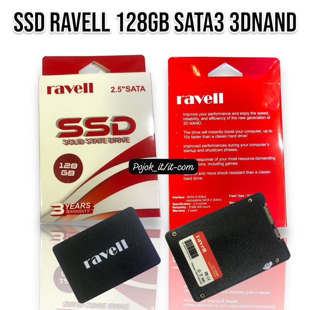 Jual SSD RAVELL 128GB SATA III GARANSI 3 TAHUN | Shopee Indonesia