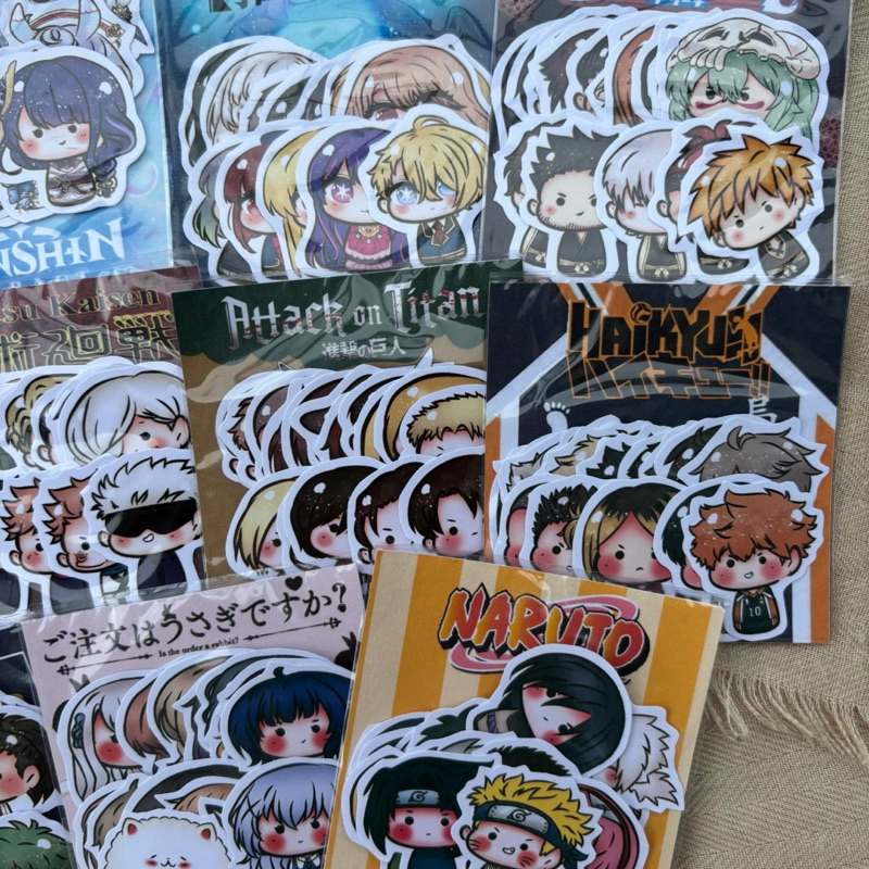 Jual khalishop - anime sticker chibi, deco sticker pack, sticker deco ...