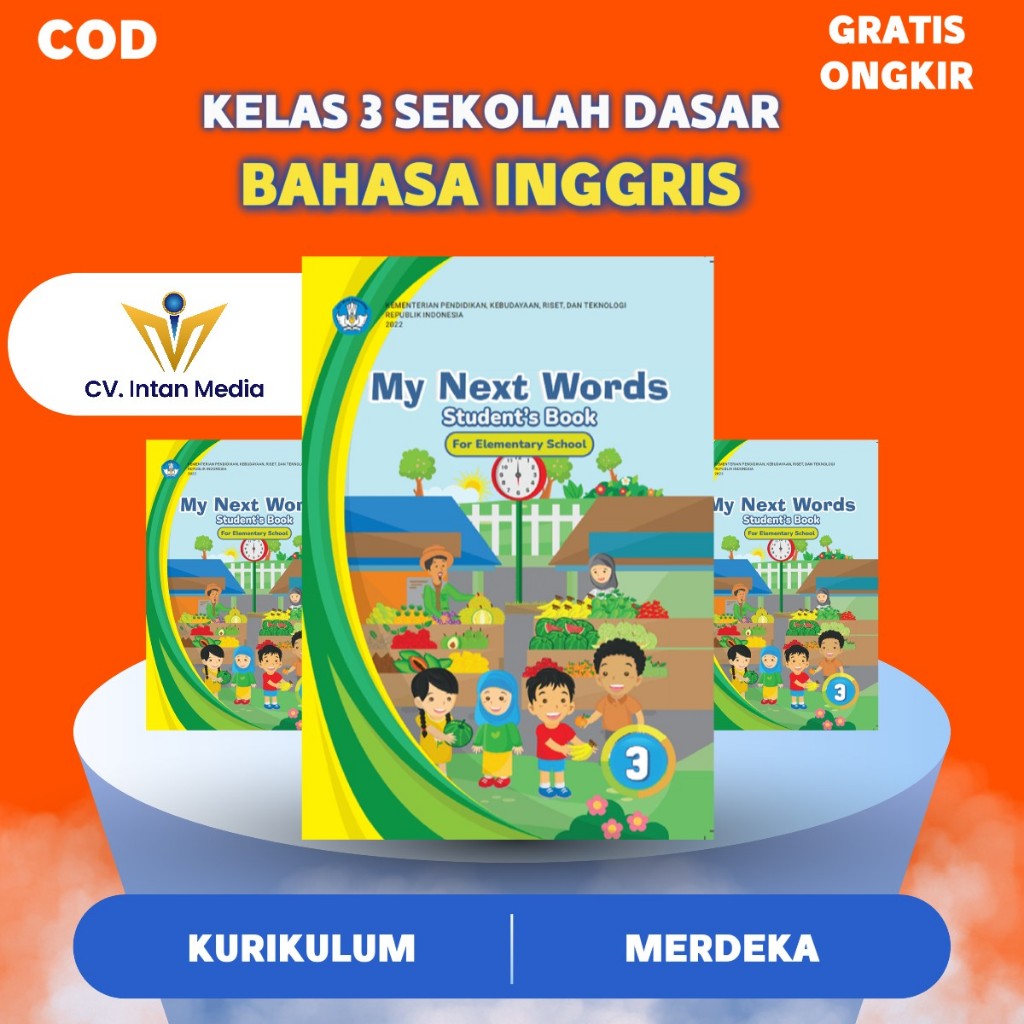Jual Buku Bahasa Inggris kelas 3 sd/mi kurikulum merdeka | Shopee Indonesia