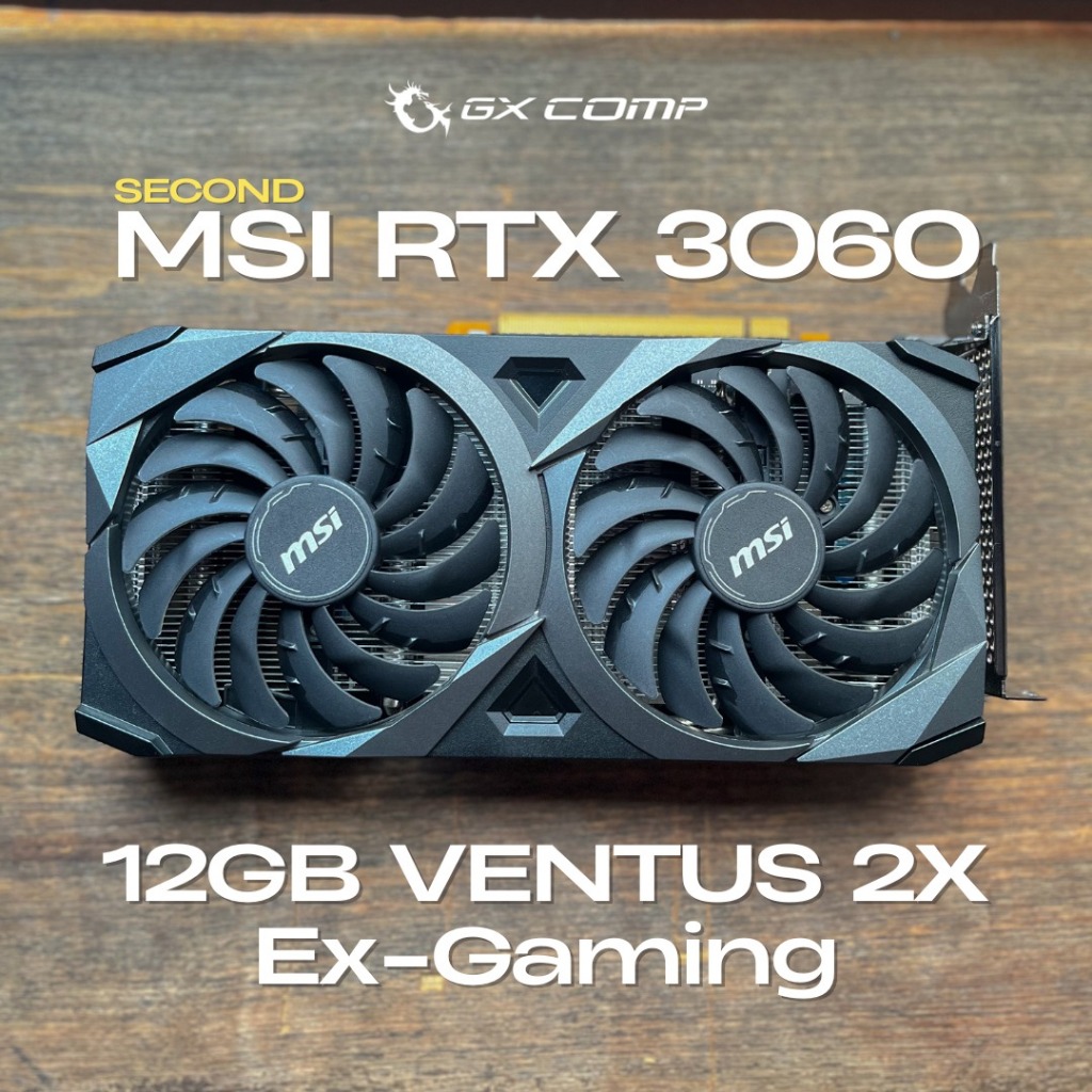 Jual VGA Card MSI GeForce RTX 3060 VENTUS 2X 12G OC- 12GB GDDR6 ...