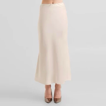 DUNEYA Rok Satin Silk Premium Satin Skirt Midi Lenght Panjang Rok Slik Korean Style Basic Wanita