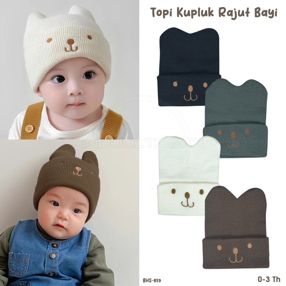 Jual Topi Bayi Topi Kupluk Rajut Bayi Topi Rajut Bayi Baru Lahir TIPPY ...