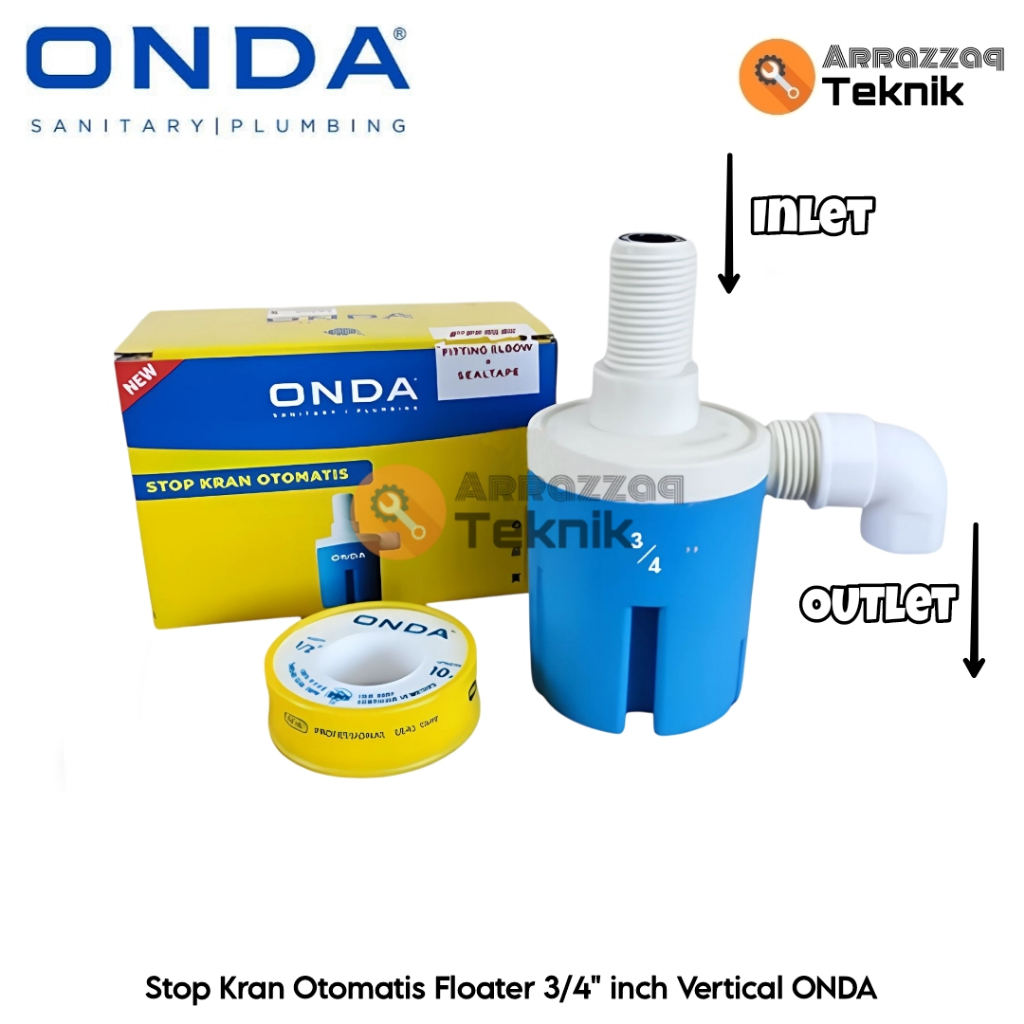 Jual Stop Kran Otomatis Floater ONDA 3/4