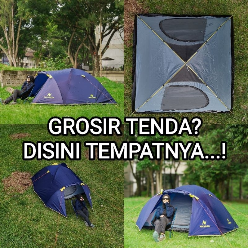 Jual grosir tenda wild shell jayadipa 4 tenda camping keluarga ...