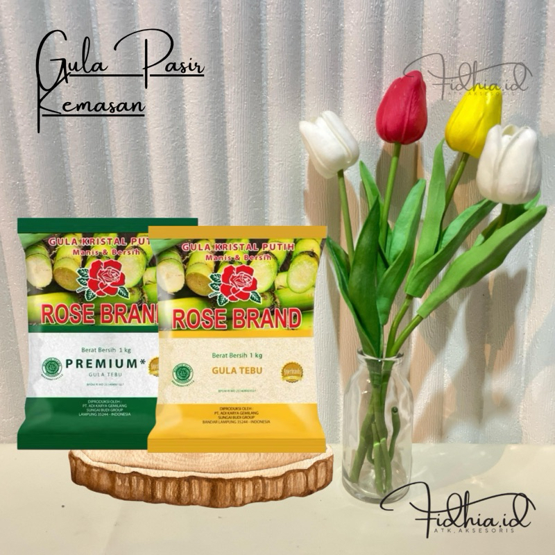 Jual Gula Pasir kemasan 1kg/ Gula Pasir Rosebrand | Shopee Indonesia