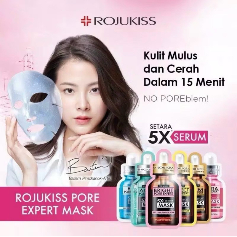 Jual ROJUKISS Pore Expert 5X Serum Sheet Mask & Masker Ariul & Masker ...