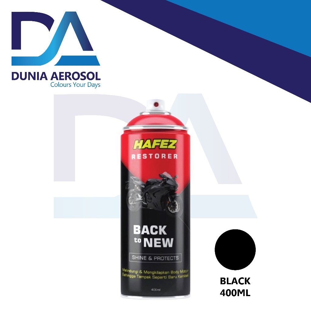 Jual Hafez Restorer Black Glossy Protec Cat Semprot Pilox | Shopee ...