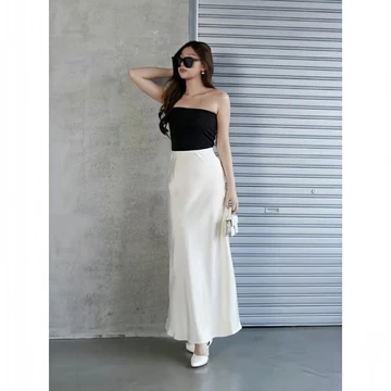 Rok Satin Silk A Lind Mermaid Skirt NEW SATIN SKIRT Premium Panjang Rok Satin Semi Duyung Satin