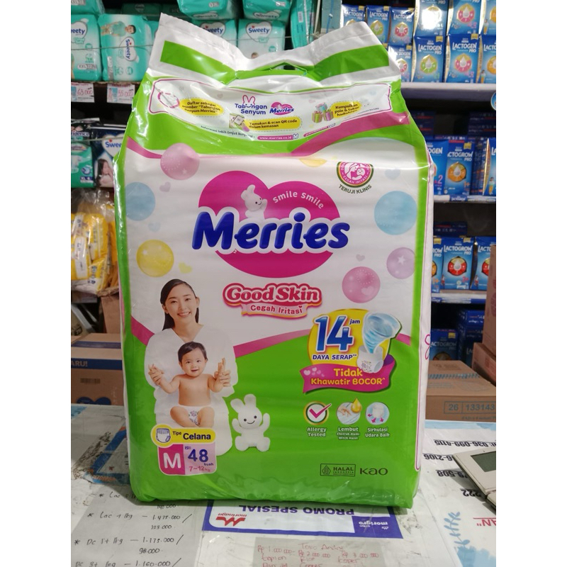 Jual popok Merries M 48 Popok Meris | Shopee Indonesia