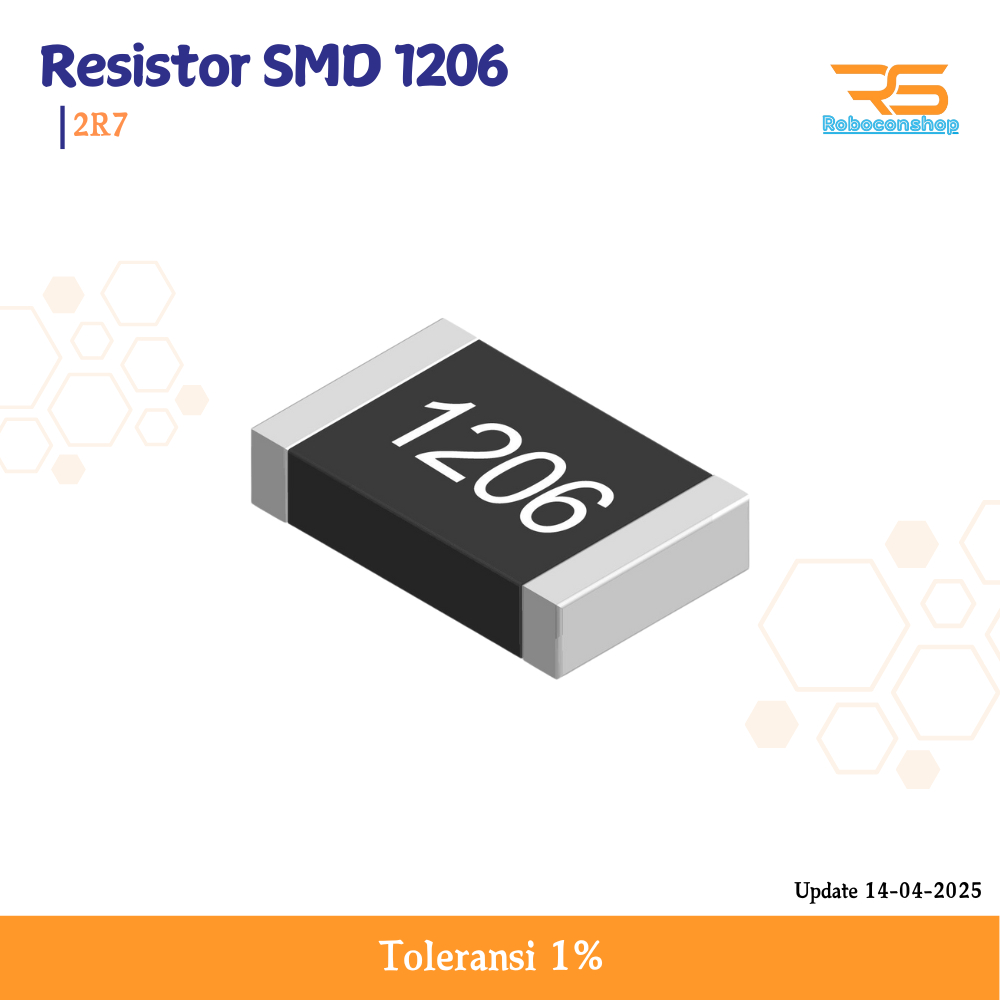 Jual Resistor SMD 2R7 1206 2.7 Ohm Toleransi 1% | Shopee Indonesia