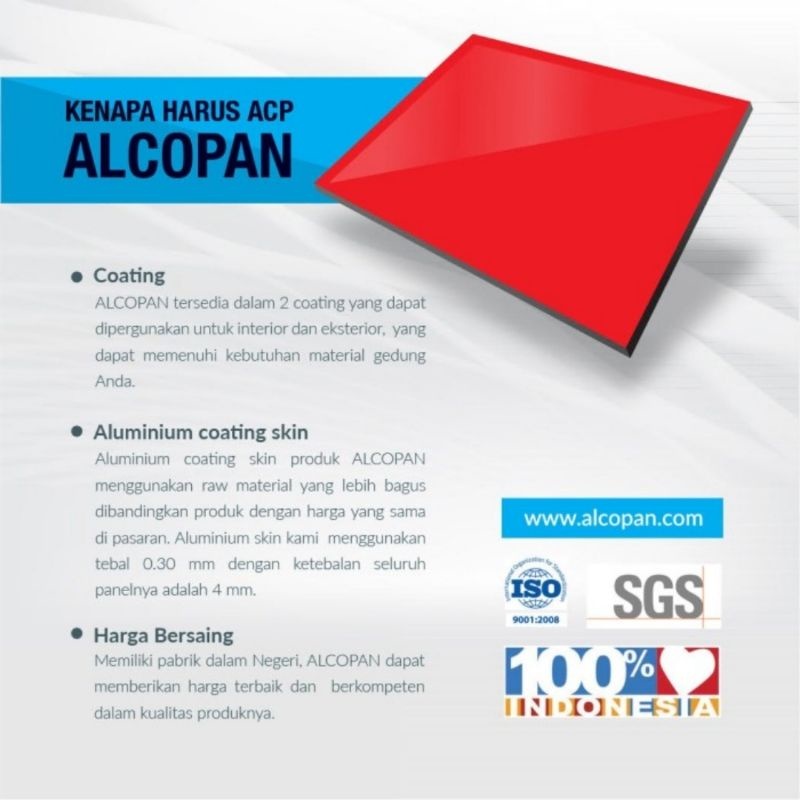 Jual Alcopan ACP Glossy Series PE 3mm dan 4mm (1220x2440) 0.21MM ...