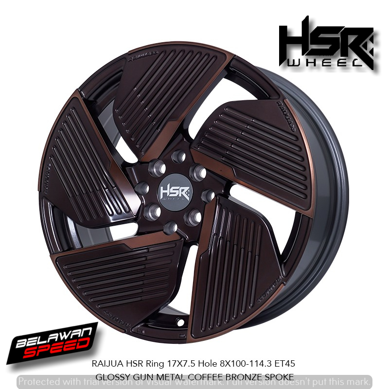 Jual Velg Mobil Ring17 HSR RAIJUA Untuk Xenia Avanza Kijang Jazz ...
