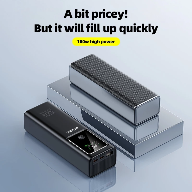 Lubic 20000mAh Powerbank 100W Type C Super Fast Charging Laptop