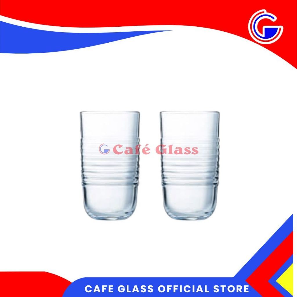 Gelas Kaca 320Ml Luminarc Magicien - Gelas Minum Unik Made In France / Hotel Resto Cafe