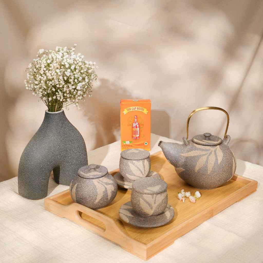 Jual Teh Cap Botol x GAYA Ceramic Sandy Tea Pot | Shopee Indonesia