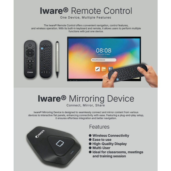 Jual BARCODIA Iware Interactive Flat Panel Display IFP Smart Board ...