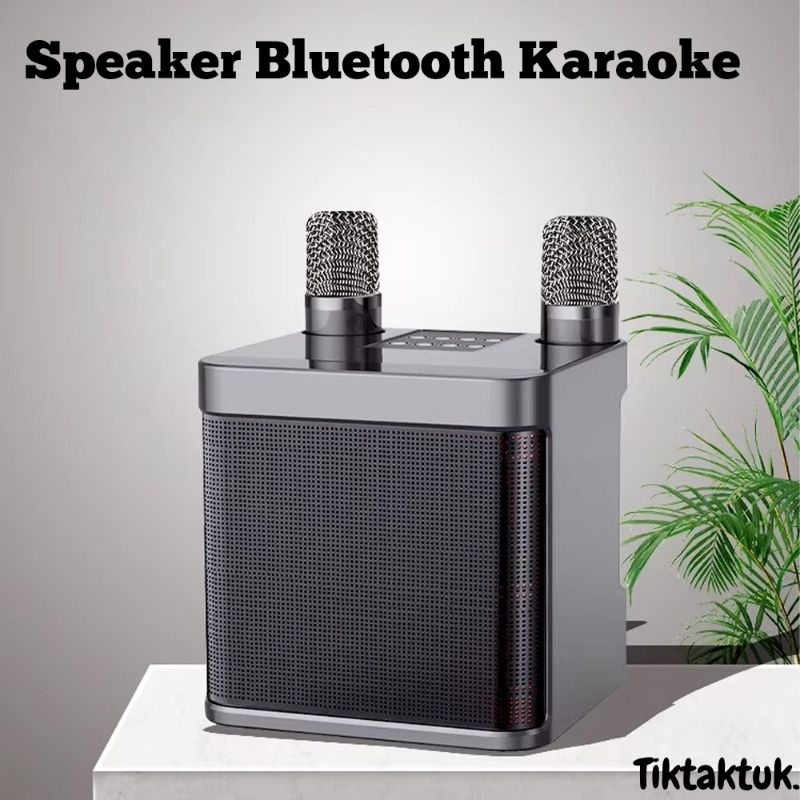 Jual Speaker Bluetooth Portable Karaoke with Wireless Microphone ...