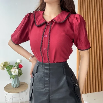 Rx Fashion Mega Blouse Atasan Wanita Tali Pita Renda Pn