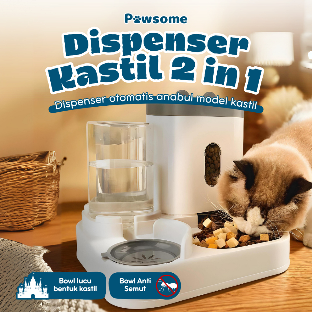 Image showcasing Jual Pawsome Pet Dispenser Otomatis Tempat Makan dan Minum Anjing ...