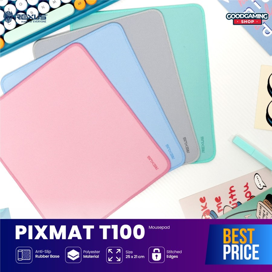 Jual Rexus Pixmat T100 / T-100 Mousepad Anti Slip - Gaming Mousepad ...