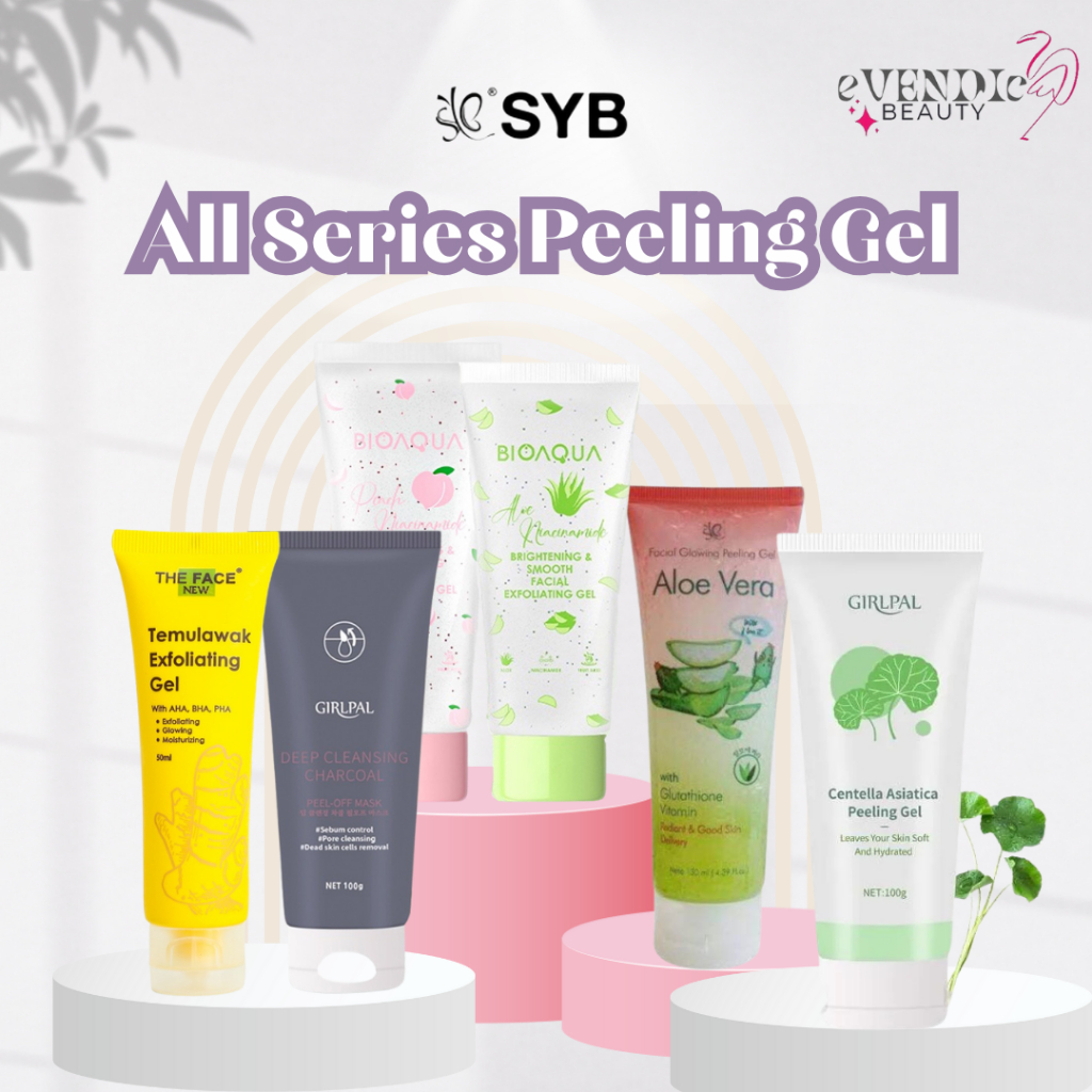 Jual SYB ALOEVERA FACIAL PEELING GEL GLOWING ORIGINAL / SNAIL PEELING ...