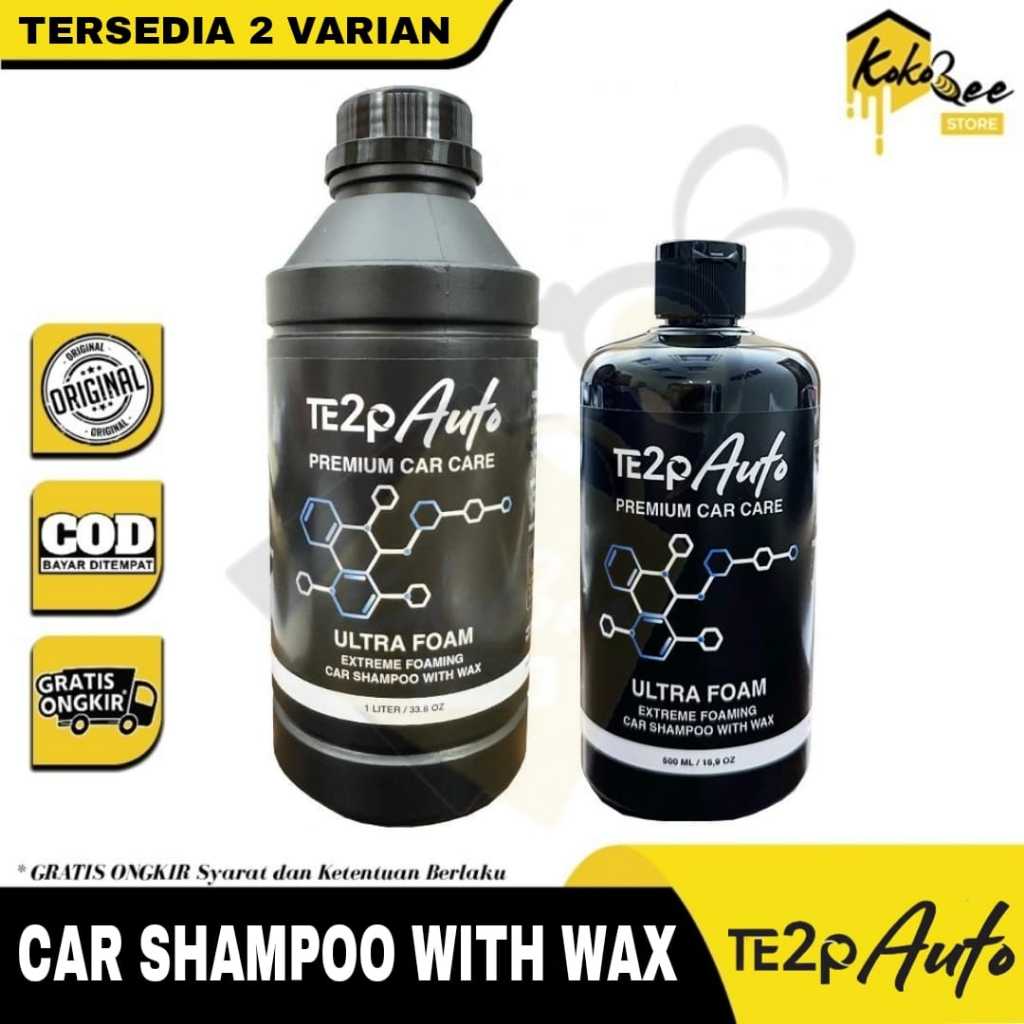 Jual TE2P AUTO Premium Shampoo & Wax Sabun Cuci Mobil Motor Kendaraan ...