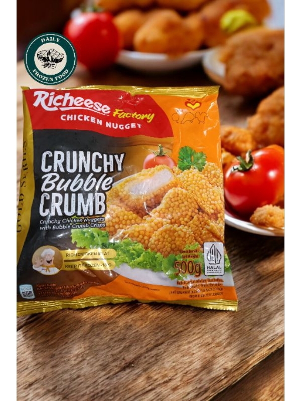 Jual Richeese Chicken Nugget 500gr / Crunchy Bubble Crumb /Nugget ...