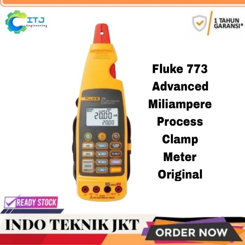 FLUKE 773 mA-Prozess-Strommesszange, 4...20mA ohne Unterbrechen der Schleife, mA-Simulator