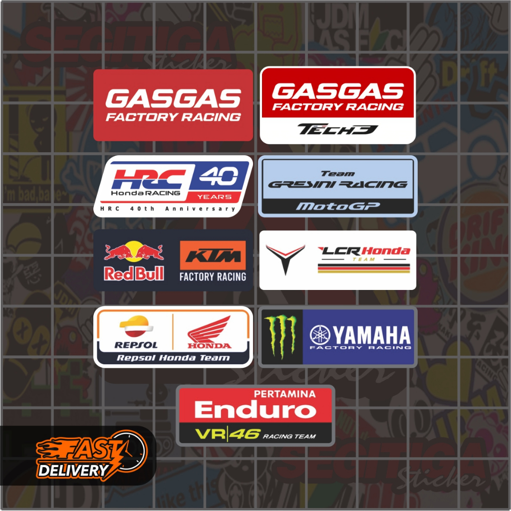 Jual Sticker Team Factory Racing MotoGP | Shopee Indonesia