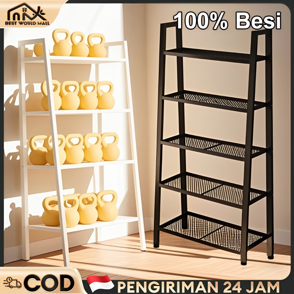 Jual BEST Rak Besi Susun Rak Penyimpanan Rak 3/4/5 Layer Rak Buku Rak ...