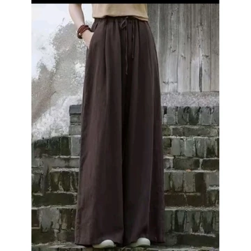 Celana Kulot Highwish Celana Kulot Wanita Rami Linen Premium Celana Wanita Terkini Celana Kulot
