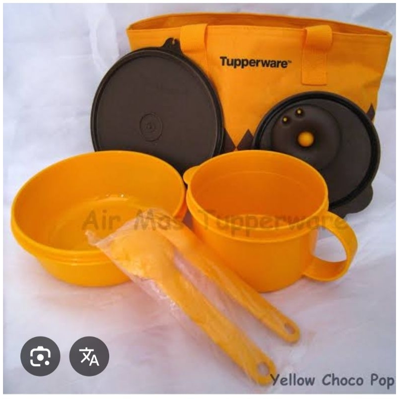 Jual Yellow choco pop Tupperware/Lunch box set tupperware | Shopee ...