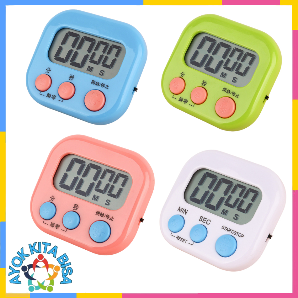 Jual AKB Digital Kitchen LCD Timer Stopwatch Timer Digital Dapur High ...