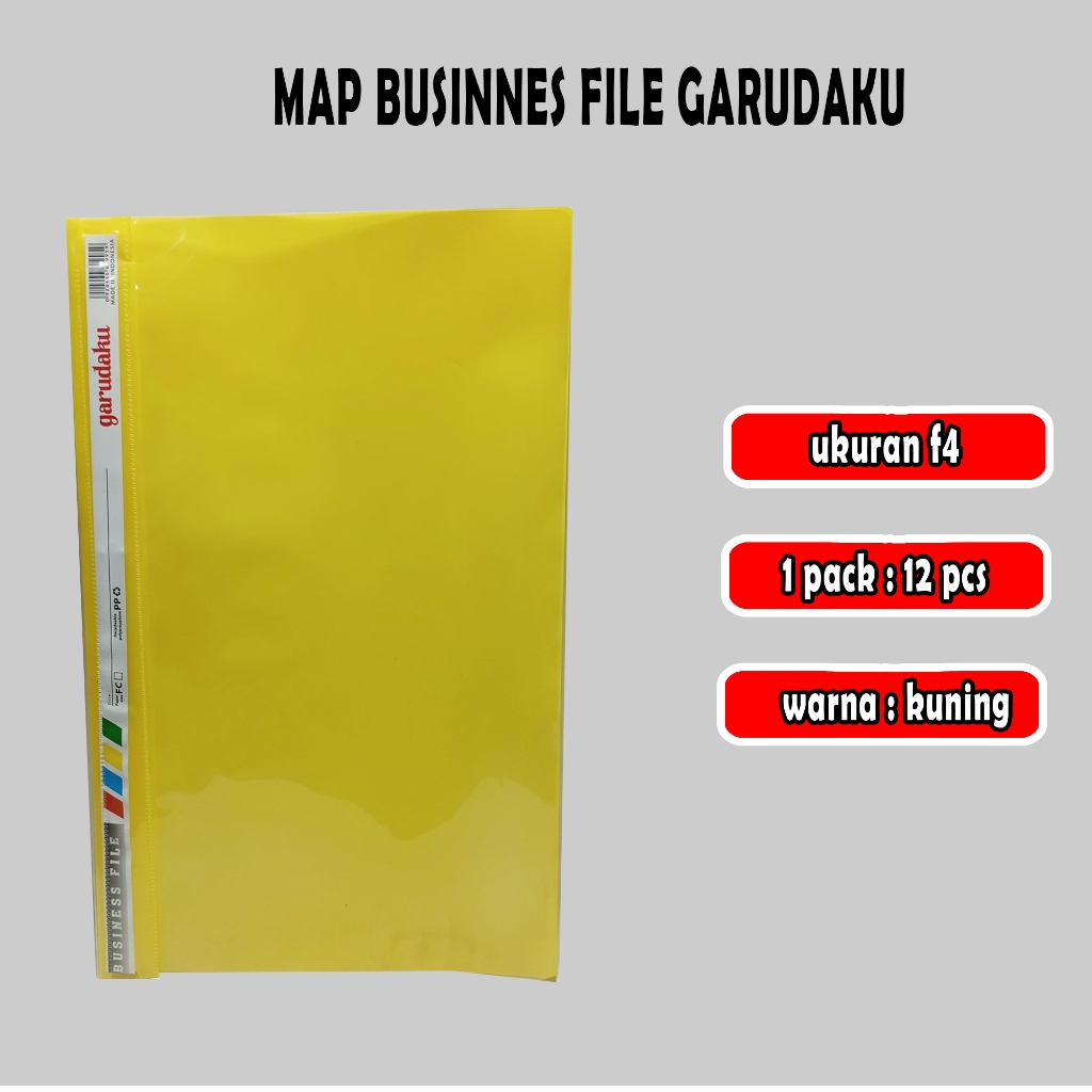 Jual map business file garudaku / kuning / merah / 1 pack / 12 pcs ...