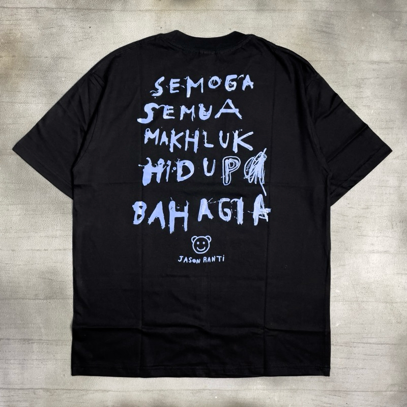 Jual Jason Ranti - Semua Makhluk Bahagia | Tshirt Black Original ...