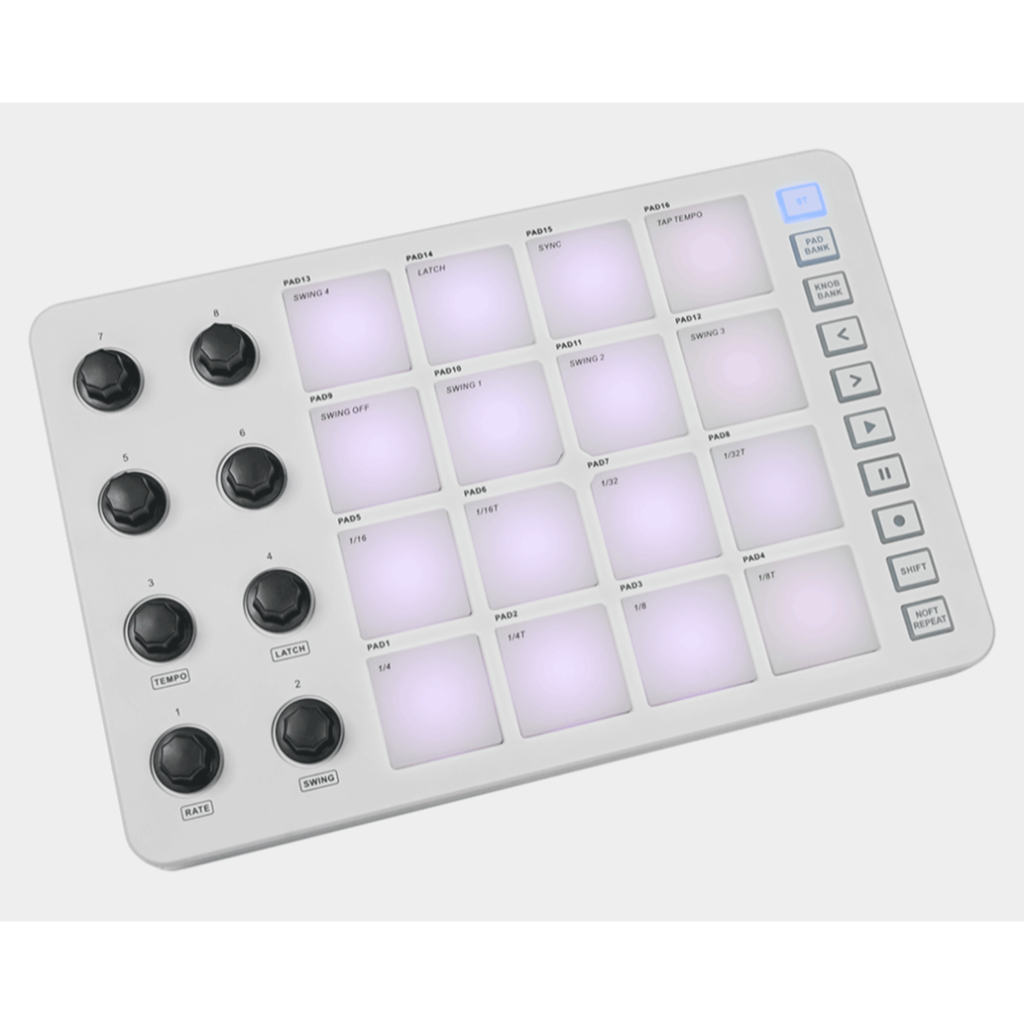 M-Vave SMC Mixer - Draadloze Bluetooth MIDI-controller/mixer met 8 encoders, batterij en USB-voeding