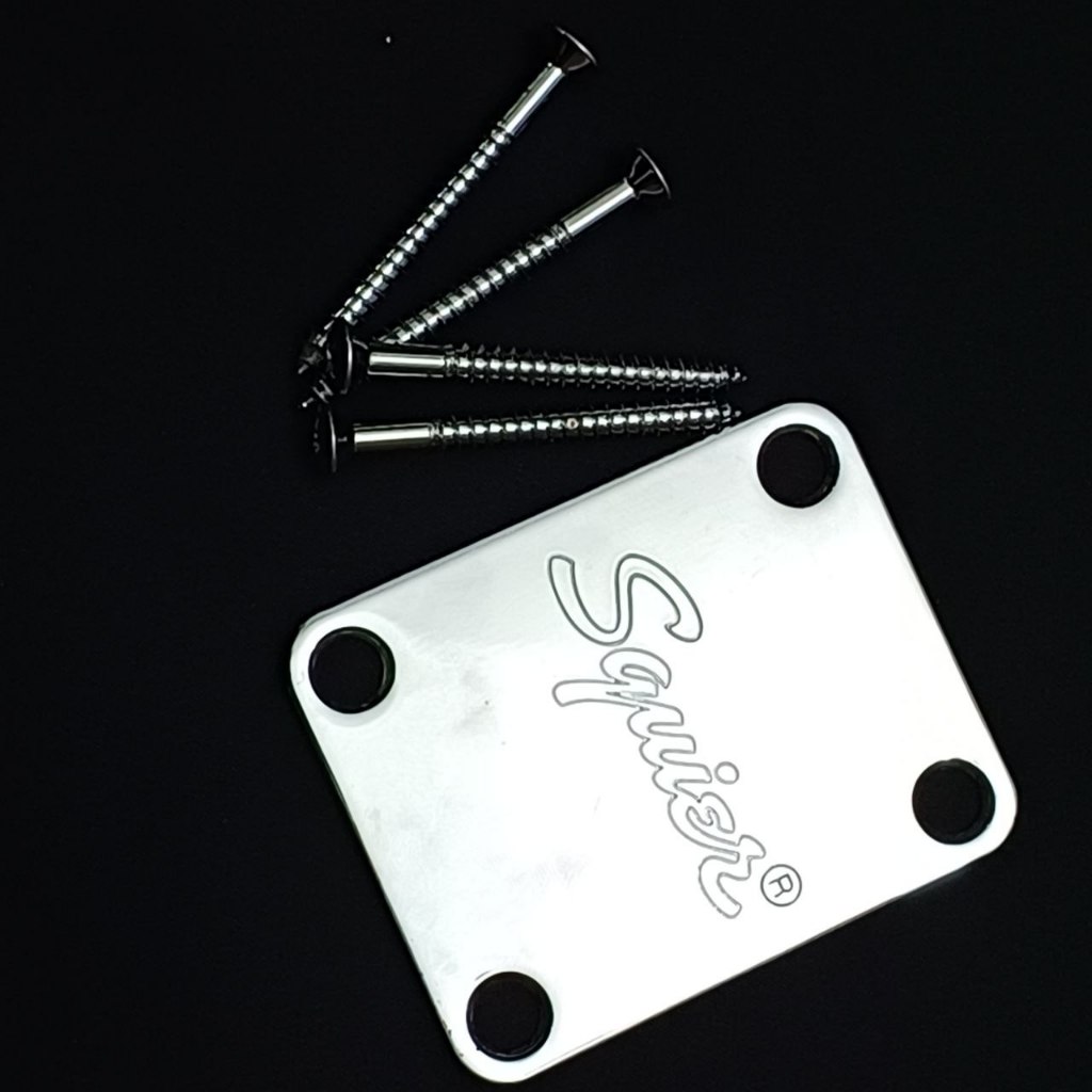 Tokai Guitar Bass Neck Joint Plate in Chrome