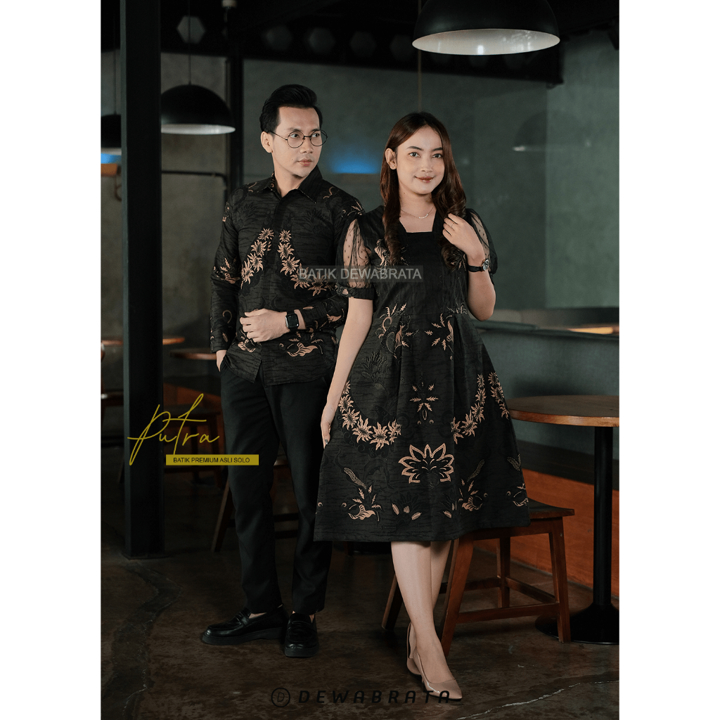 Jual Motif Putra Batik Couple Modern Set Couple Kemeja Dress Couple ...