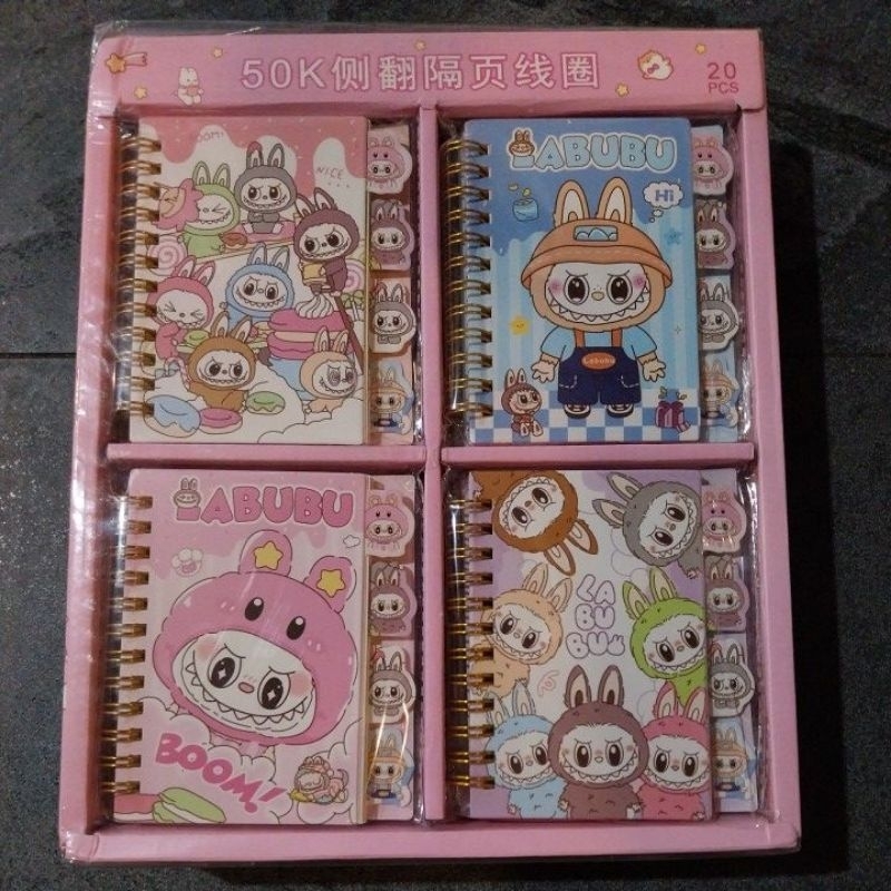 Jual PC Notebook Labubu A7 Ring Buku Tulis Catatan Diary Mini Cantik ...