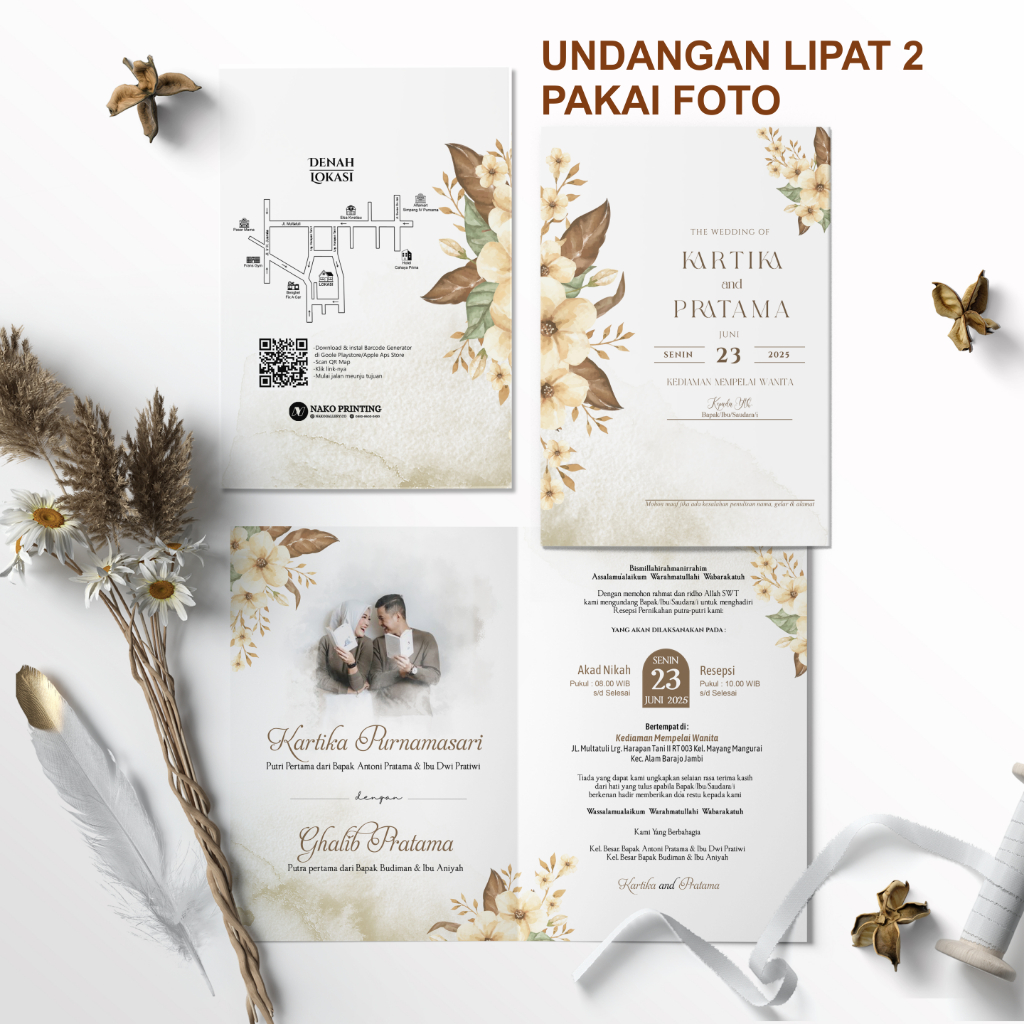 Jual UNDANGAN PERNIKAHAN MURAH PAKAI FOTO ESTETIK | Shopee Indonesia