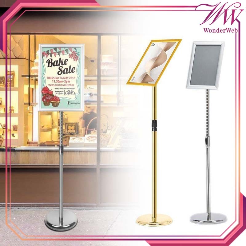 Jual Frame Display Promo A4/A3 Standing Sign Frame Telescopic Standing ...