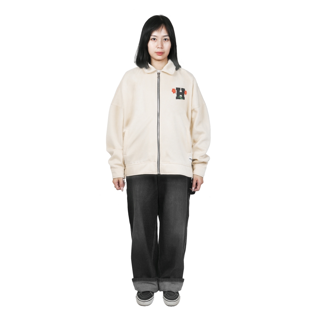 Jual Himside - Existance Ivory Boxy Work Jacket - Unisex | Shopee Indonesia