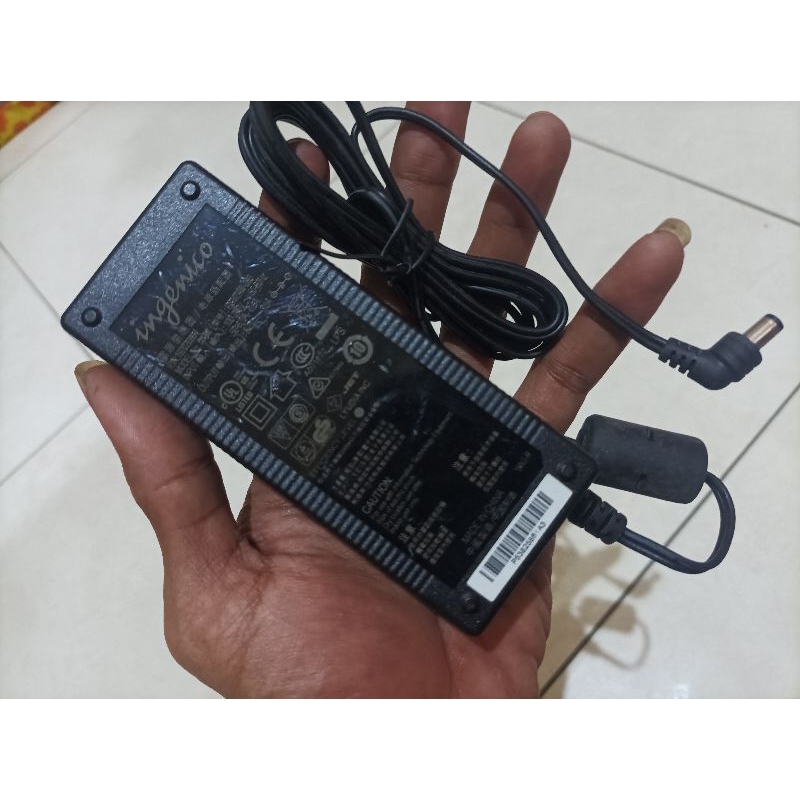 Jual (B01) Adaptor power supply EDC 8v 3A original ingenico | Shopee ...