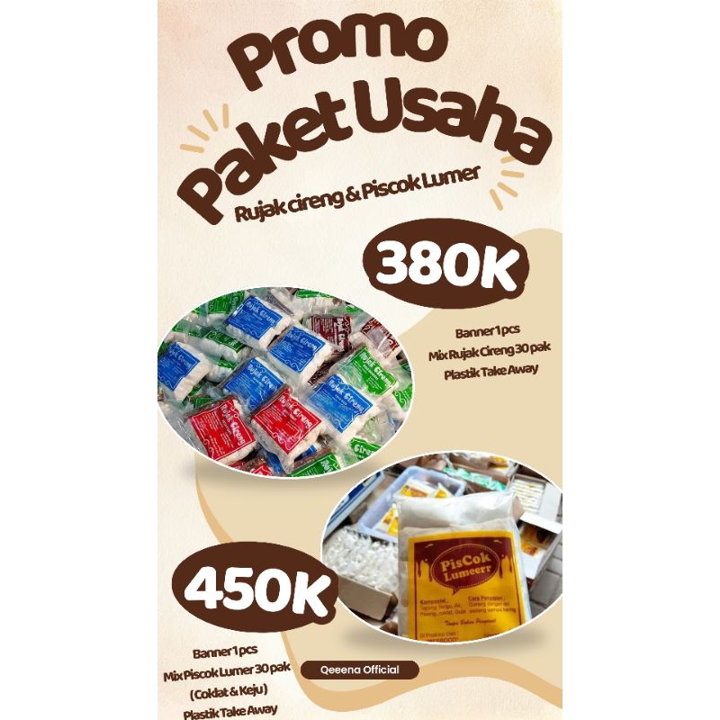Jual Paket Usaha Rujak Cireng & Piscok Lumer | Shopee Indonesia