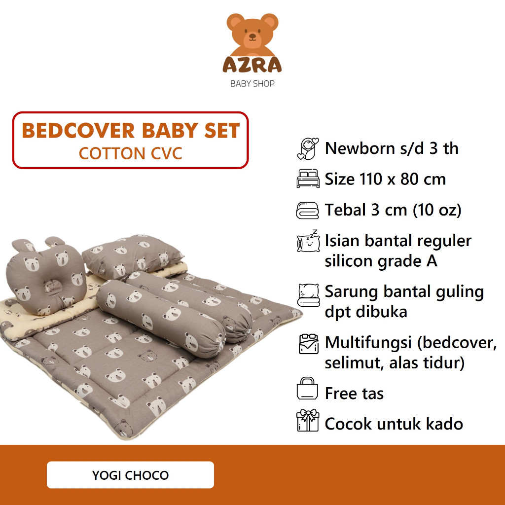 Jual AZRA BABY - Baby Bed Set | Bedcover Selimut Bantal Guling Bayi ...