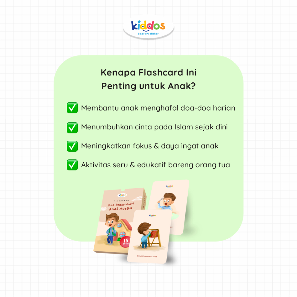 Jual FLASHCARD DOA SEHARI-HARI UNTUK ANAK USIA 3+ TAHUN - 15 KARTU ...