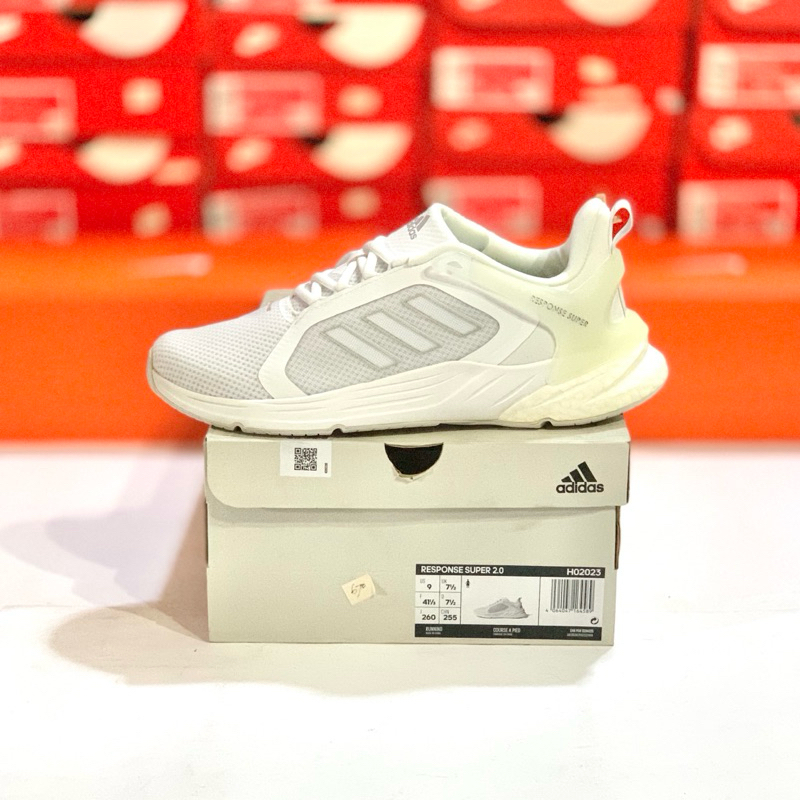 SEPATU TRAINING GYM ADIDAS RESPONSE SUPER WHITE TRAINING SHOES  ORIGINAL (H02023)
