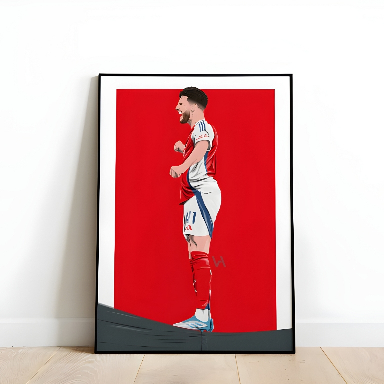Jual Declan Rice Champions League Celebration Arsenal Poster | Shopee ...