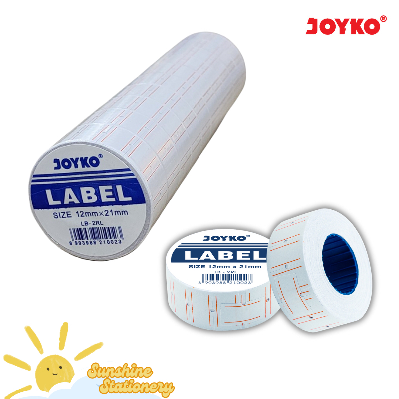 Jual [LJR/10ROLL] JOYKO Label Harga Garis Merah LB-2RL 12 x 21mm ...