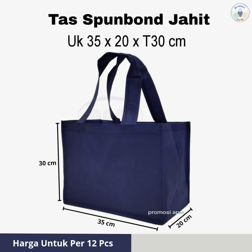 Tas Spunbond Kotak Ukuran 32x22/35x20/35x23 (Tas Jahit)